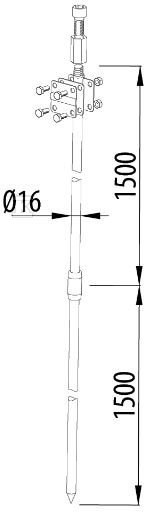 Pământ complet pliat 2x1,5m galvanizat - R.8055