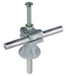 Wspornik DEHNfix do drutu 8 mm z kołkiem, wysokość 30 mm, st/szary