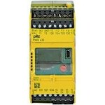 Przekaźnik bezpieczeństwa PNOZsigma, monitor prędkości/zatrzymania, enkoder/czujnik zbliżeniowy, 2 N/O + 2 N/Z, 24–240 V AC/DC, szerokość 45 mm, zaciski wtykowe śrubowe