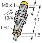 NI4U-EG08-AP6X Індуктивний датчик M8 PNP, NO, діапазон 4 мм з кабелем 2 м