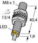 Індуктивний датчик, корпус M8, вихід PNP, діапазон Н.О. 2 мм з кабелем 2M, тип BI2-EG08-AP6X