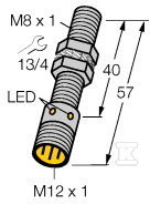 Czujnik indukcyjny, obudowa M8, wyjście - 4602060