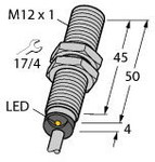 Індуктивний датчик, корпус M12, вихід PNP, діапазон Н.О. 4 мм з кабелем 2M, тип BI4-M12-AP6X