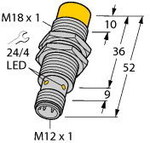 Індуктивний датчик, корпус M18, вихід PNP, діапазон Н.О. 14 мм з роз'ємом M12 типу NI14-M18-AP6X-H1141