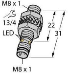 BI2-EG08K-AP6X-V1131 Індуктивний датчик M8 PNP, NO діапазон 2 мм з роз'ємом M8, коротка версія