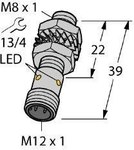 BI2-EG08K-AN6X-H1341 Індуктивний датчик M8 NPN, NO діапазон 2 мм з роз'ємом M12, коротка версія
