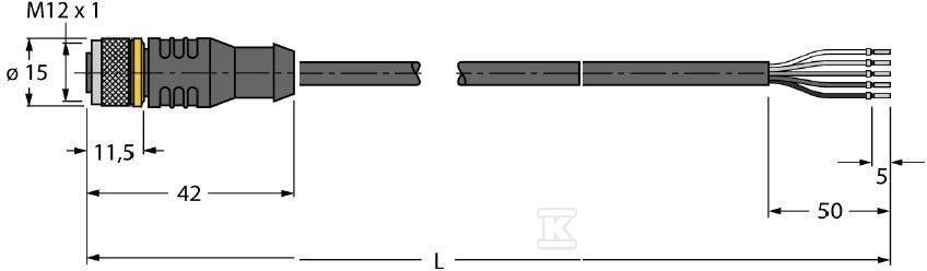 RKC5T-5/TXL 5-жильний поліуретановий - 6625510