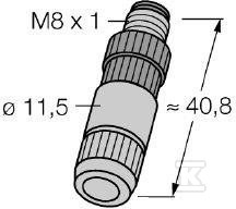 HAS5131-0 M8 detachable connector, - 6905402