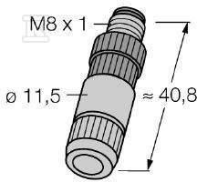 HAS5141-0 M8 detachable connector, - 6905403