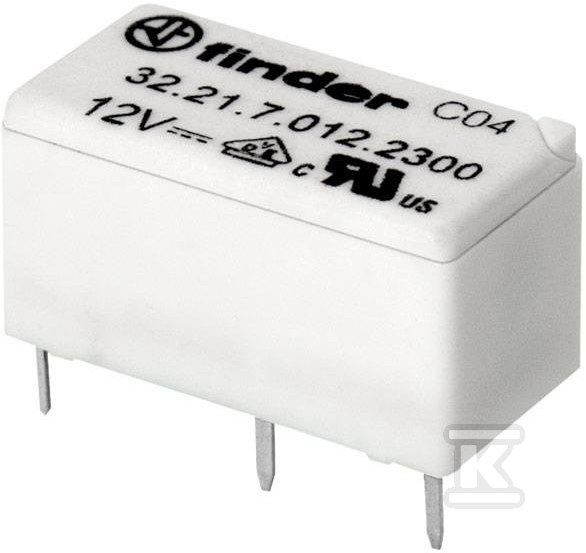 Relay 1Z 6A 12V DC, AgCdO contact, - 32.21.7.012.2300