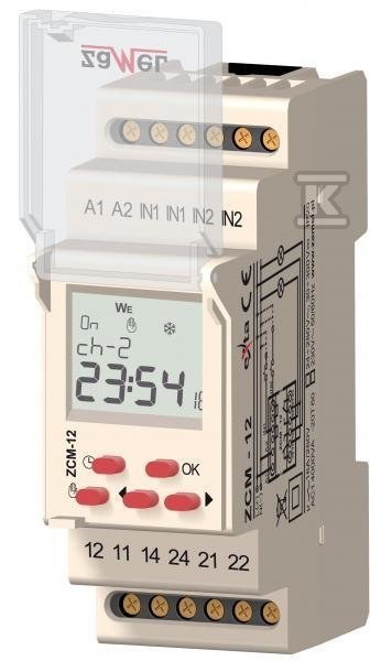 Programator czasowy 2-KAN. tygodniowy - EXT10000152
