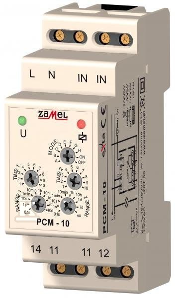 Przekaźnik czasowy 230V AC Typ: PCM-10 - EXT10000085