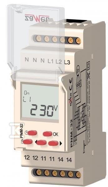 Przekaźnik napięciowy 3-fazowy 230/400V - EXT10000106