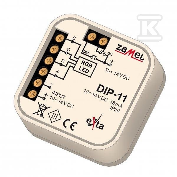 Sterownik RGB przewodowy TYP: DIP-11 - EXT10000195