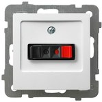 Single speaker socket, white, AS