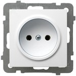 Single socket, white, AS