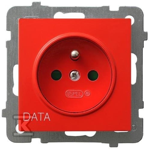 Single socket with ground DATA with - GP-1GZDP/M/00