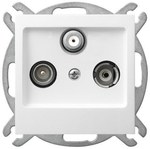 RTV DATA socket, white, AS