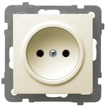 Single socket, ecru, AS