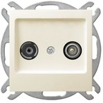 Terminal RTV socket ZAK-10-dB, ecru, AS