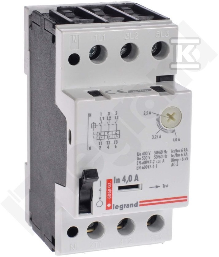 Motor circuit breaker with thermal and - 606807