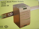 Zasilacz impulsowy KSE 12024M 230/ 24VDC 5A 120W na szynę DIN, Uzas: 96-264VAC, Ta70, 18924-9989