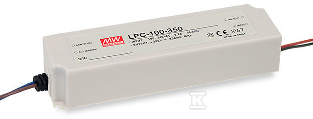 LED блок живлення 100W 29-58V 1750mA - LPC-100-1750