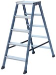 Drabinka dwustronna SEPRO anodowana, 2x3 stopnie