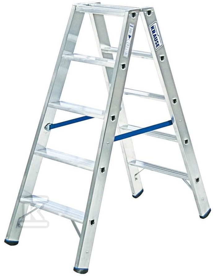 STABILO two-sided ladder with steps, - 124739