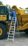 STABILO two-sided ladder with steps, 2x10 steps