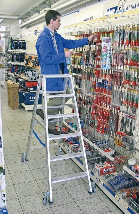 STABILO ladder with steps, double-sided - 124845