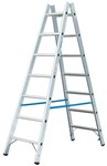 STABILO ladder with rungs, double-sided, 2x7 rungs