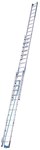 STABILO three-section sliding ladder with 3x14 rungs