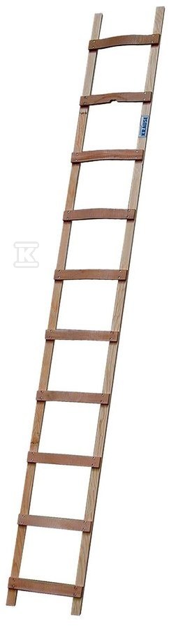 8-rung wood roof ladder - 804402