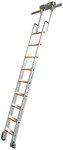 Rack ladder with steps for 6-step "T" profile guides