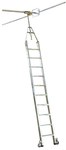 Rack ladder with steps, double-sided for 6-step round guides