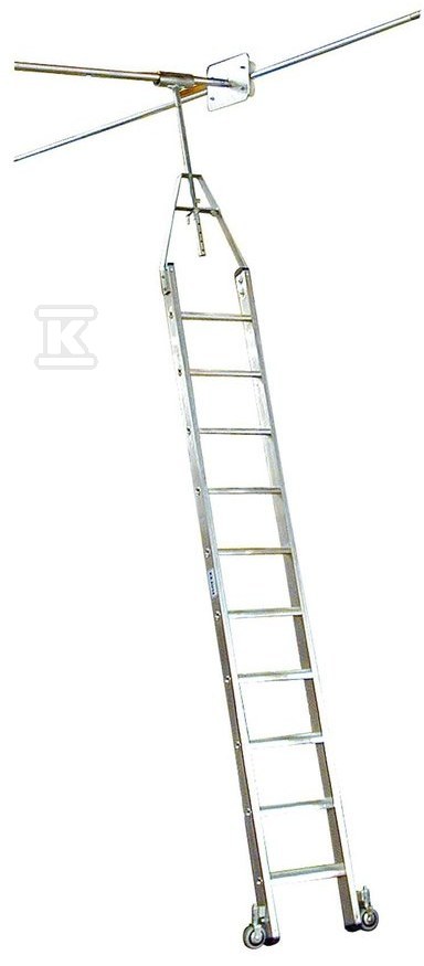 Rack ladder with steps, double-sided - 819420