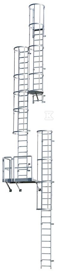 Fixed ladder acc. To DIN 14094-1, - 836106P