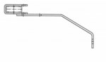 Adjustable wall anchor, 200 - 250 mm, galvanized steel