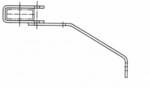 Standard wall anchor 150 mm, stainless steel V4A