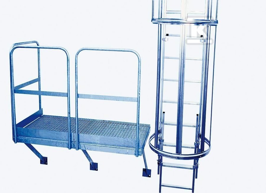 Folding walkway, galvanized steel - 835475