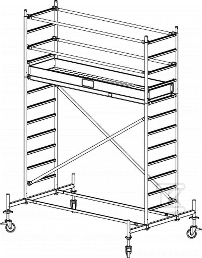 Риштування - STABILO 10, 2,5 х 0,75 м, - 772022P