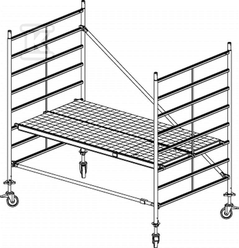 Scaffolding - STABILO 50, 2.5 x 1.50m - 782014P