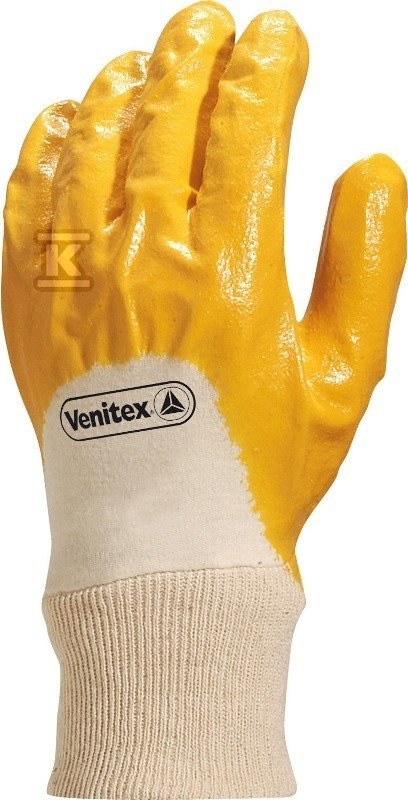 NIO15 Nitrile white and yellow gloves, - NI01509