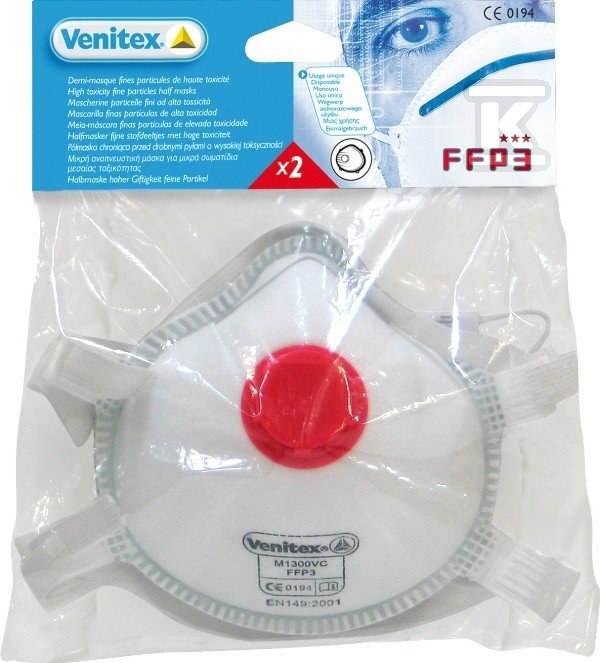 M2FP3V half mask with filter and valve - M2FP3V