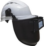 Welding shield for Construction Helmet Mount, with flip-up glass, filters included (transparent and din 11) black -