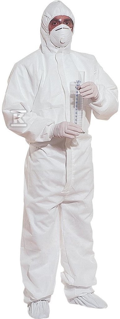 Coverall with a hood made of Deltatek - DT221GT