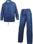 Set of rainproof: Sweatshirt + Pants made of PVC coated polyester navy blue L