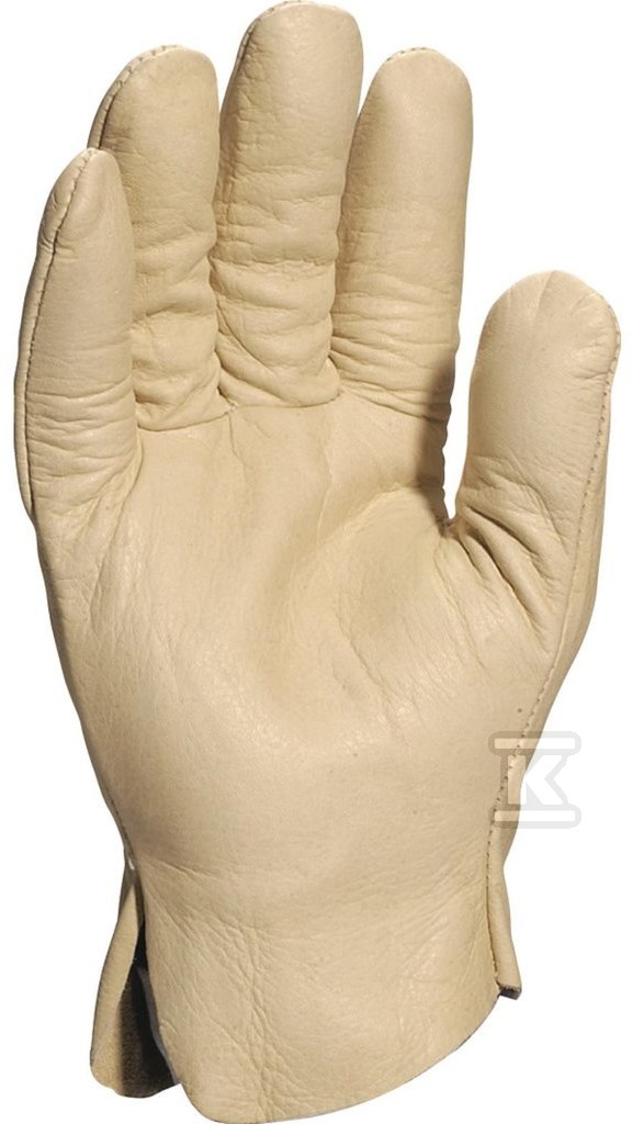 Шкіряні рукавички бежеві 9 - FB14909