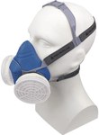 Tri-material respirator to be used with 2 M6000 Series Refills sold separately blue - adjustable